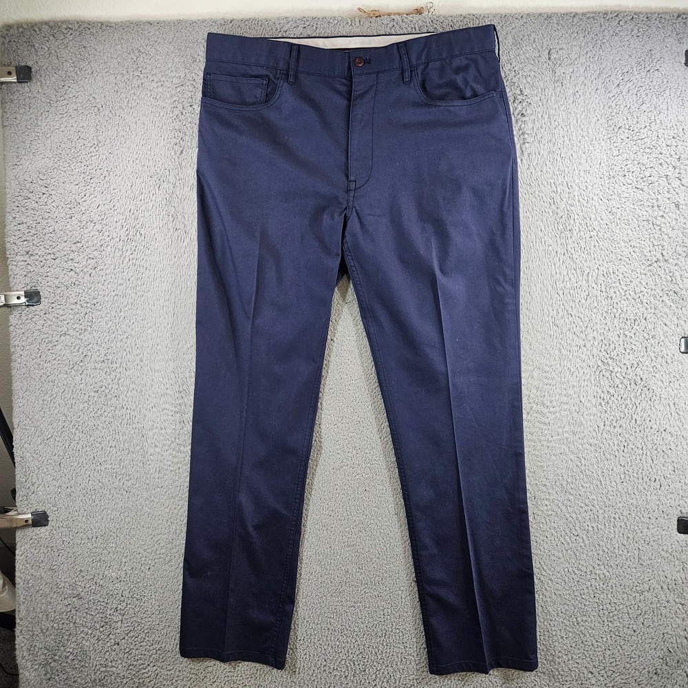 Polo Golf Ralph Lauren Mens Navy Blue Tailored‎ Fit 5-Pocket Golf Pants 36x32